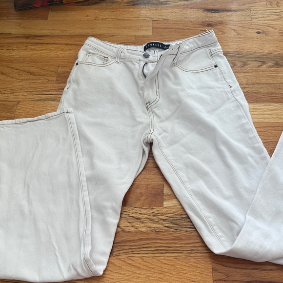 Lioness white split hem jeans - Picture 3 of 5